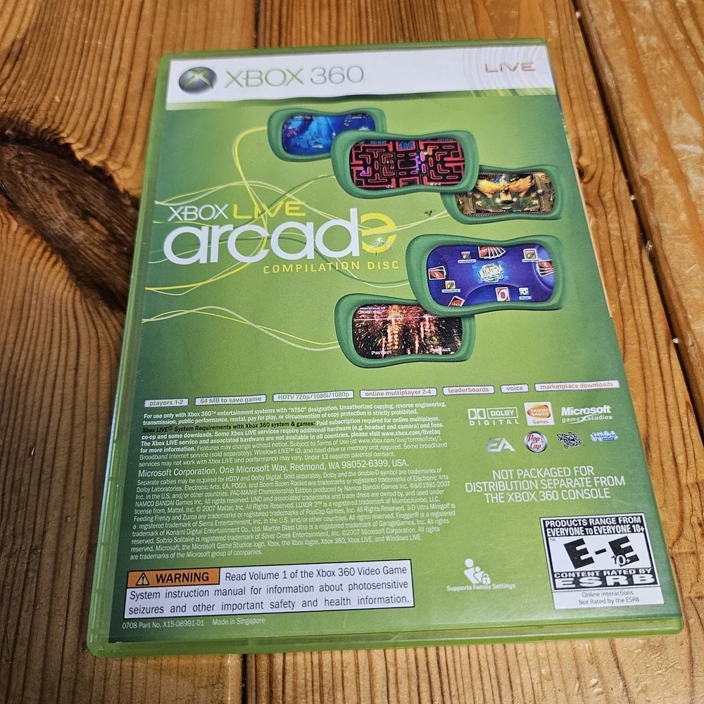 Sega Superstars Tennis/Xbox Live Arcade Xbox 360 Complete in Box
